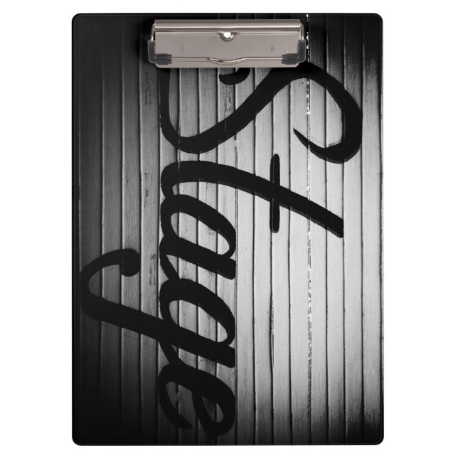 Personalized "Stage" Vintage Sign Clipboard (Front)