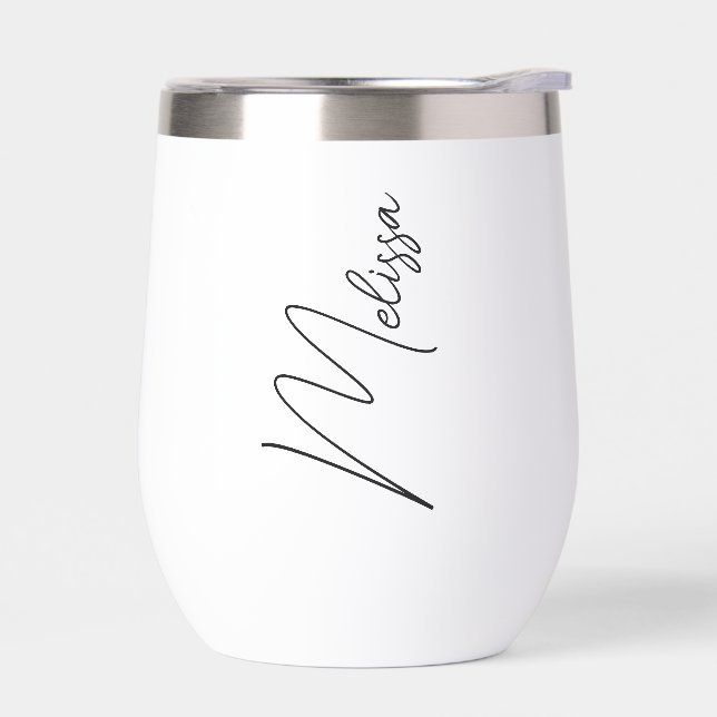 Personalized Stainless/ Coffee Cup/Bridesmaid Prop (Left)