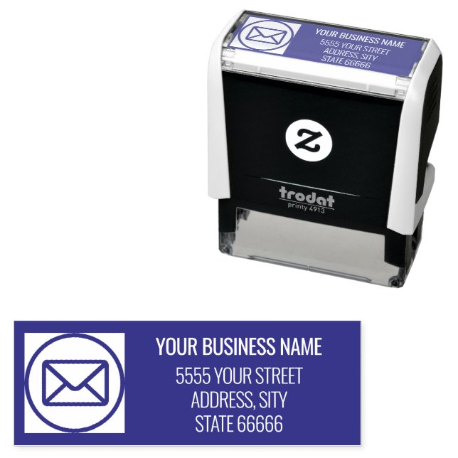 Personalized Stamp Custom Name Address Your Colour (In Situ)
