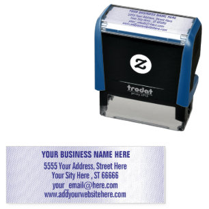 Personalized Stamp Name Address E-mail Website