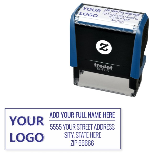 Personalized Stamp with Logo or Photo Name Address (In Situ)