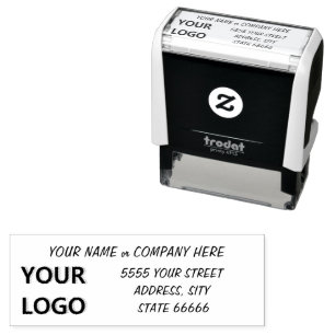 Personalized Stamp Your Address Name Logo Info