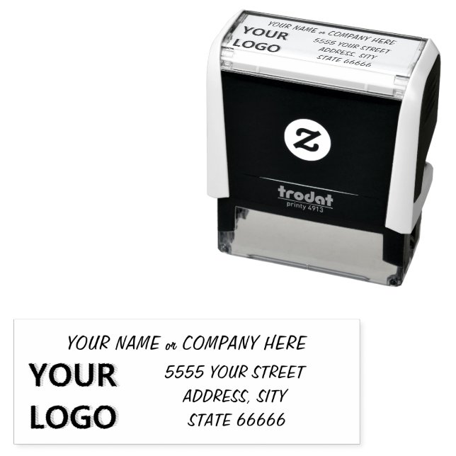 Personalized Stamp Your Address Name Logo Info (In Situ)