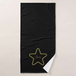 Personalized Star Bath Towels 