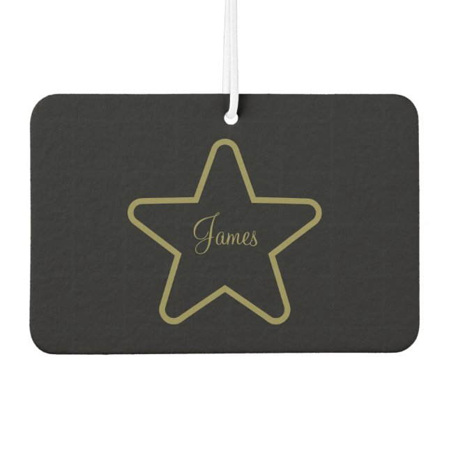 Personalized Star Car Air Freshener  (Front)