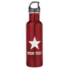 Personalized star logo sports water bottle gift