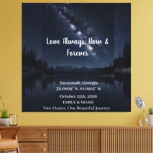 Personalized Star Map Couple Wall Art