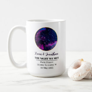 Personalized Star Map Mug: The Night We Met  Coffee Mug