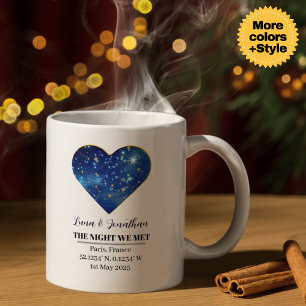 Personalized Star Map Mug: The Night We Met  Coffee Mug