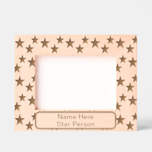 Personalized Star Pattern Etched Frames