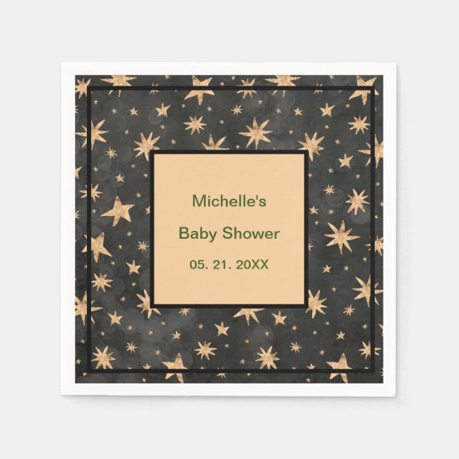 Personalized Starry Night Napkin (Front)
