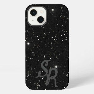 Personalized Starry Night Sky: Black Galaxy iPhone 13 Case