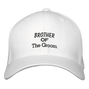 Personalized Stars Brother of the Groom Embroidery Embroidered Hat