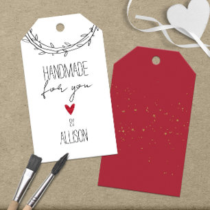 Personalized Stars & Heart 🎁 Handmade For You Gift Tags