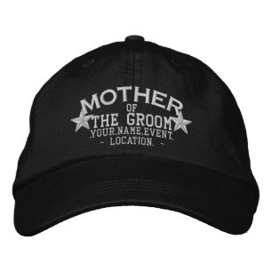 Personalized Stars Mother of the Groom Embroidery Embroidered Hat