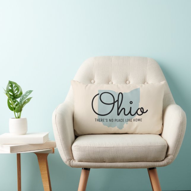Personalized State Throw Pillow - Ohio (Chair)