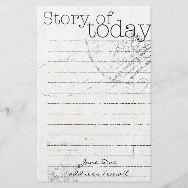 Personalized Stationary Stationery (Front)