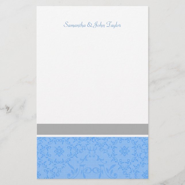 Personalized Stationary Wedding Thank You Notes Stationery (Front)