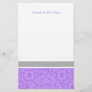Personalized Stationary Wedding Thank You Notes Stationery