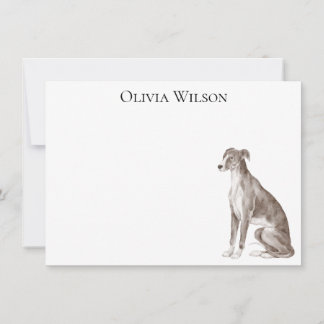 Personalized stationary with Greyhound Card