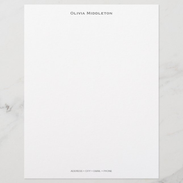 Personalized Stationery – Copperplate Bold Script (Front)