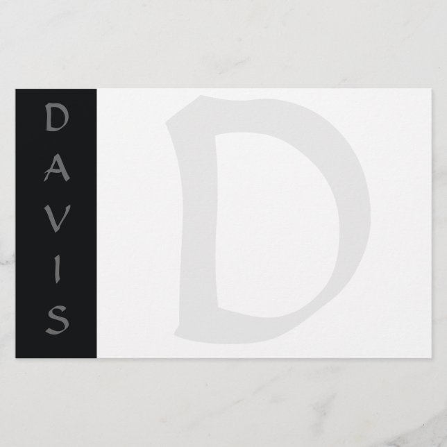 Personalized Stationery or Invitation (Front)