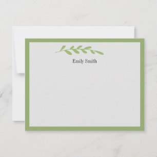 Personalized Stationery Wild Meadow Flat Card