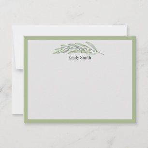 Personalized Stationery Wild Meadow Flat Card
