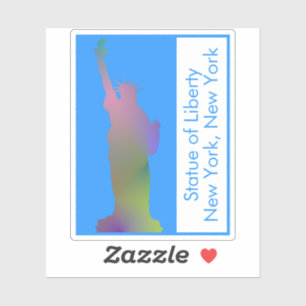 Personalized Statue of Liberty New York Rainbow