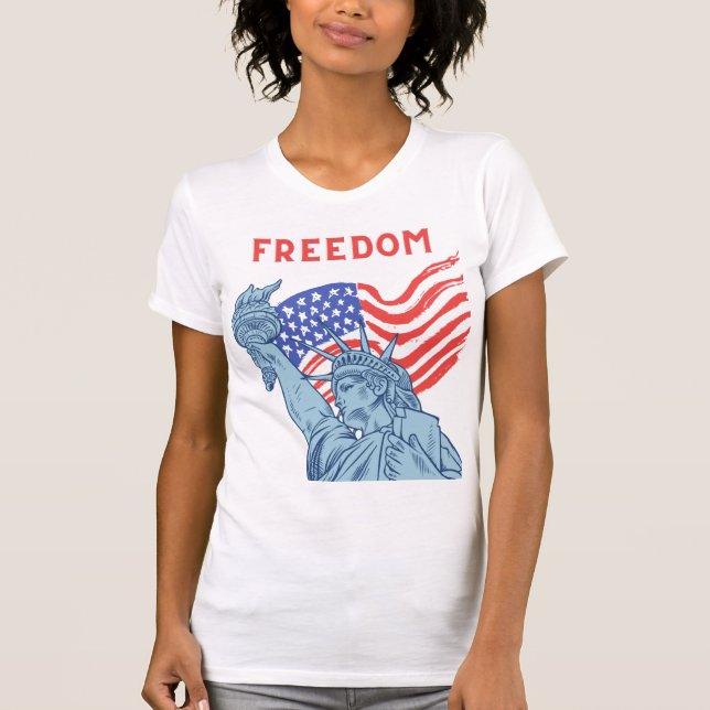 Personalized Statue Of Liberty T-shirt (Front)