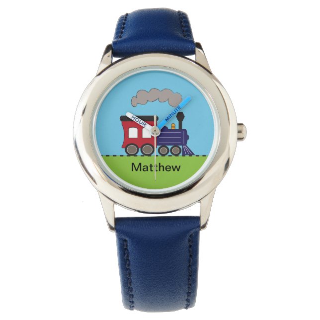 Personalized Steam Train Locomotive Watch (Front)