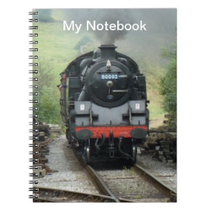 Personalized Steam Train Notebook