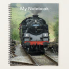 Personalized Steam Train Notebook