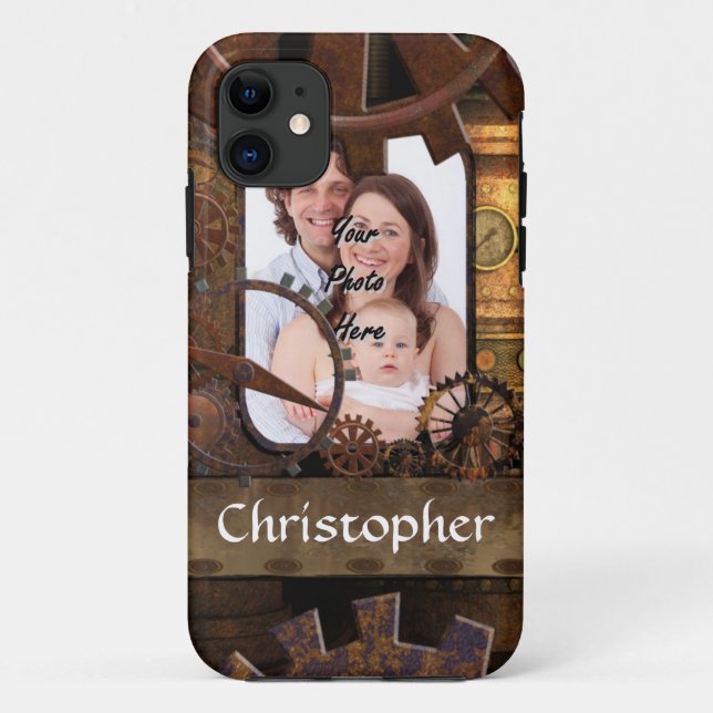 Personalized steampunk machinery Case-Mate iPhone case (Back)