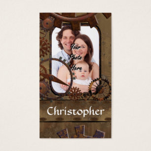 Personalized steampunk photo template