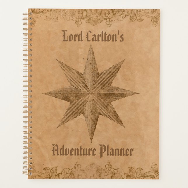 Personalized Steampunk Star Planner (Front)