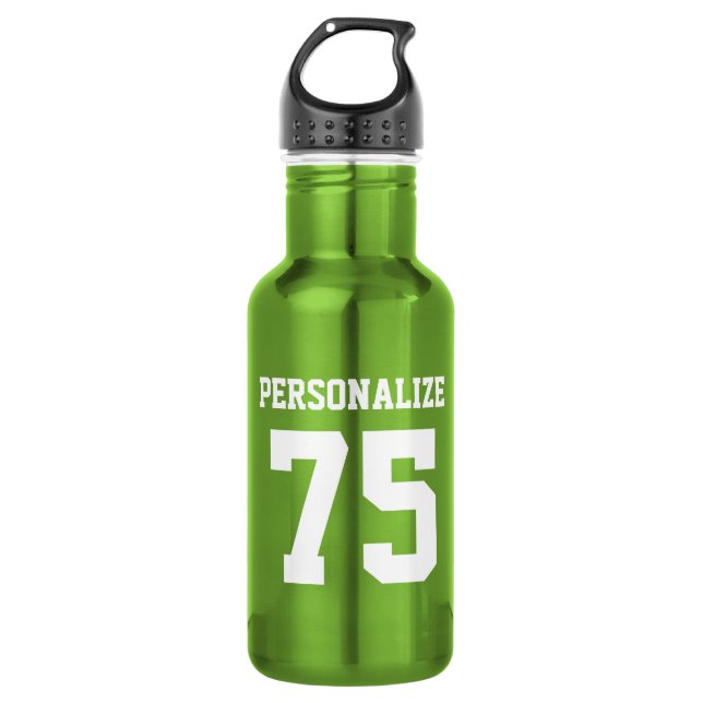 Personalized steel water bottles for sports teams (Front)