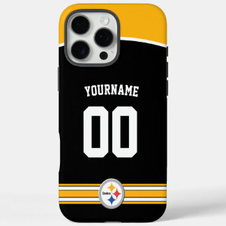 Personalized Steelers Jersey American Football iPhone 16 Pro Max Case