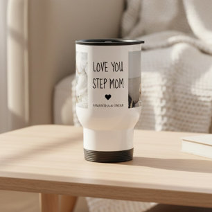 Personalized Step Mom with Photo – Custom Gift Travel Mug