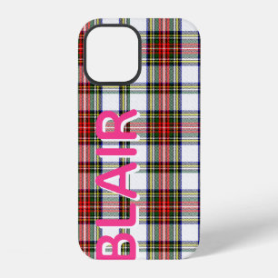 Personalized Stewart Plaid iPhone 12 Case