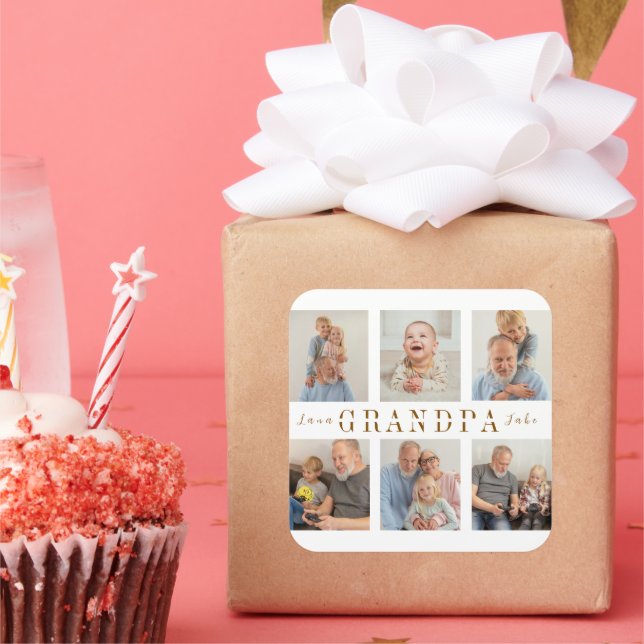 Personalized Sticker | Custom Grandpa Pictures  (Party)