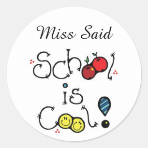Personalized Stickers for teachers schools