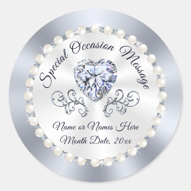 Personalized Stickers for Wedding Favours Envelope (Front)