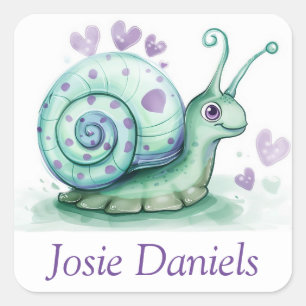 Personalized stickers snail