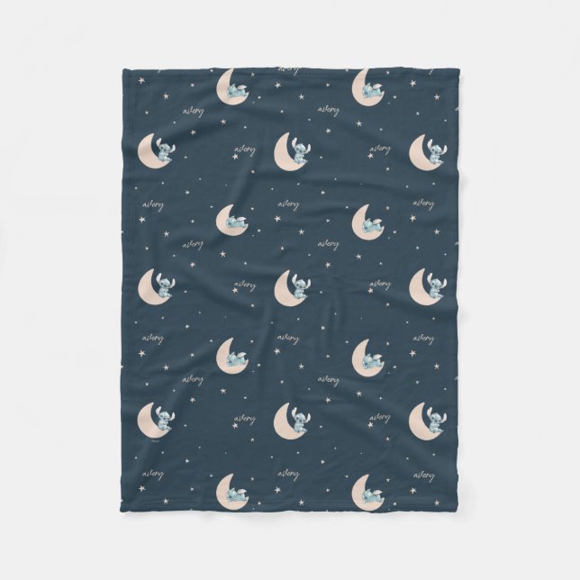 Personalized Stitch Night Sky  Fleece Blanket (Front)