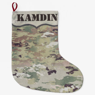 Personalized Stocking Army OCP Camo Uniform Camofl