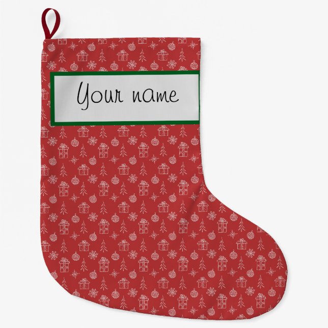 Personalized stocking for Christmas  (Front)