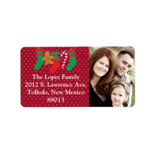 Personalized Stocking / Presents  Mailing Label