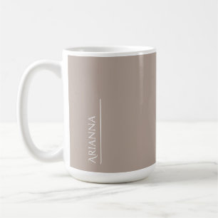 Personalized stone colour coffee mug