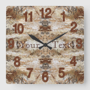 Personalized Stone Look MAN CAVE Clock Wall Decor